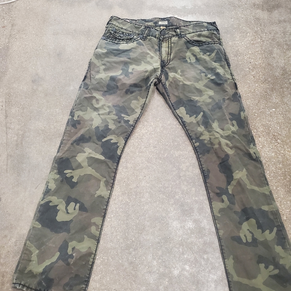 True Religion Cargo Camo Pants